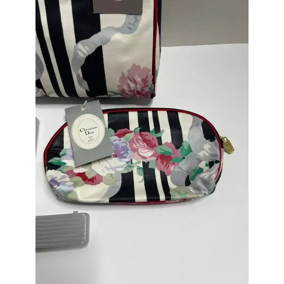NEW Vintage Christian Dior Cosmetic Pouch Large Small - Picture 4 of 11